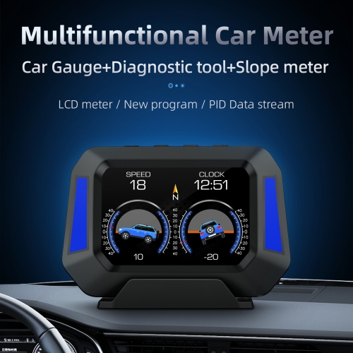 New OBD2+GPS Gauge Slope meter P21 work to all cars