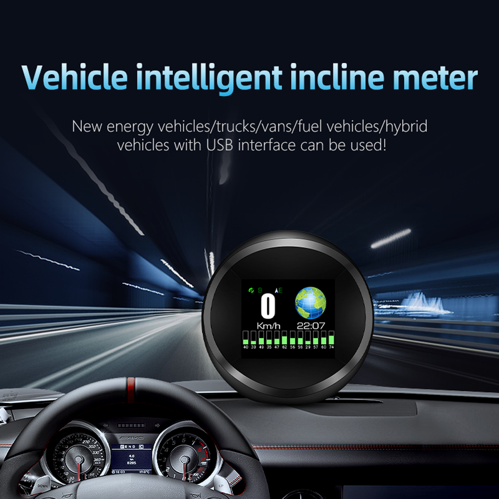 New Car Speedometer HUD GPS Slope Meter GP11