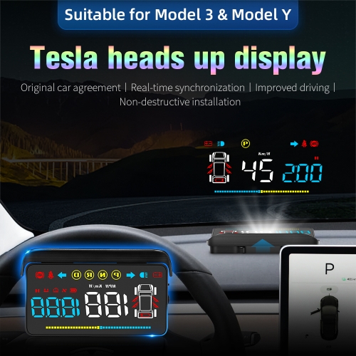 T4 Tesla Heads Up Display HUD