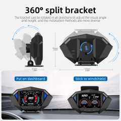 New P1 Car OBD2 GPS LCD Meter diagnostic tools HUD Head Up Display Car obd Gauge
